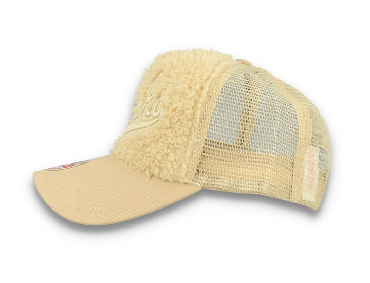 Trucker Cap NBA Sherpa Trucker Milwaukee Bucks Off White - LOKK