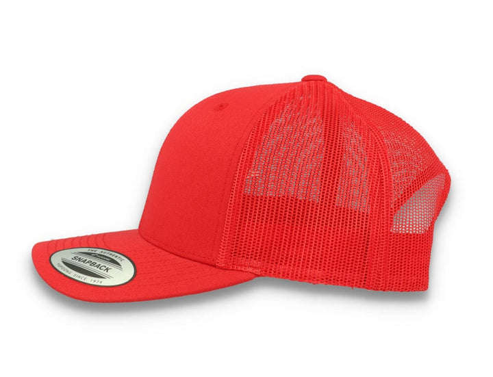 Red Trucker Cap Retro - Yupoong 6606 - LOKK