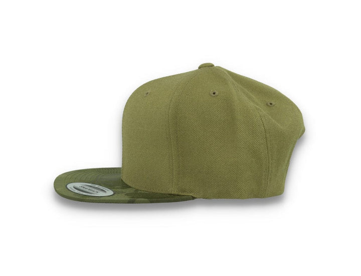Yupoong Snapback Camo Visor 6089CV Olive Green - LOKK