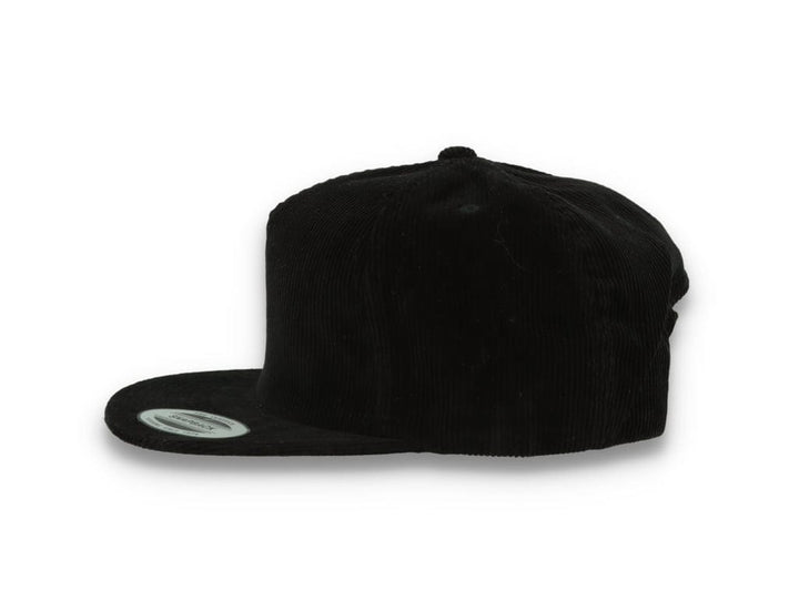 Yupoong 6508 Premium Corduroy Snapback Black - LOKK