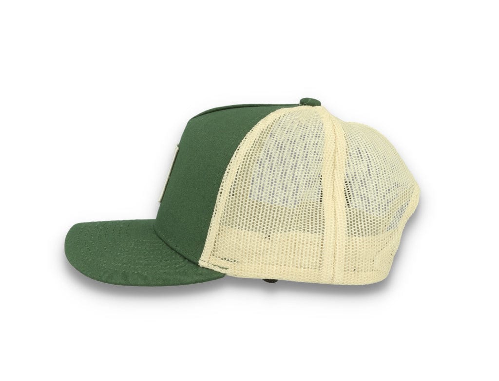 Trucker Cap Alpha Block X C MP Mesh Cap Dark Forest/Off White - LOKK