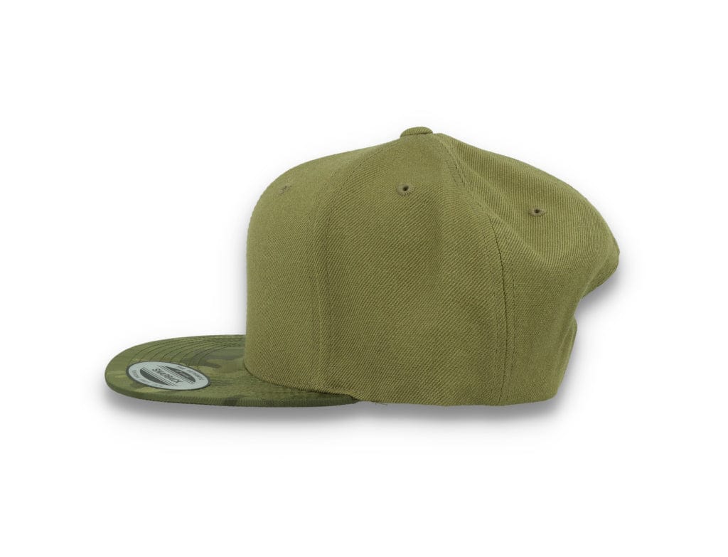 Yupoong Snapback Camo Visor 6089CV Olive Green - LOKK