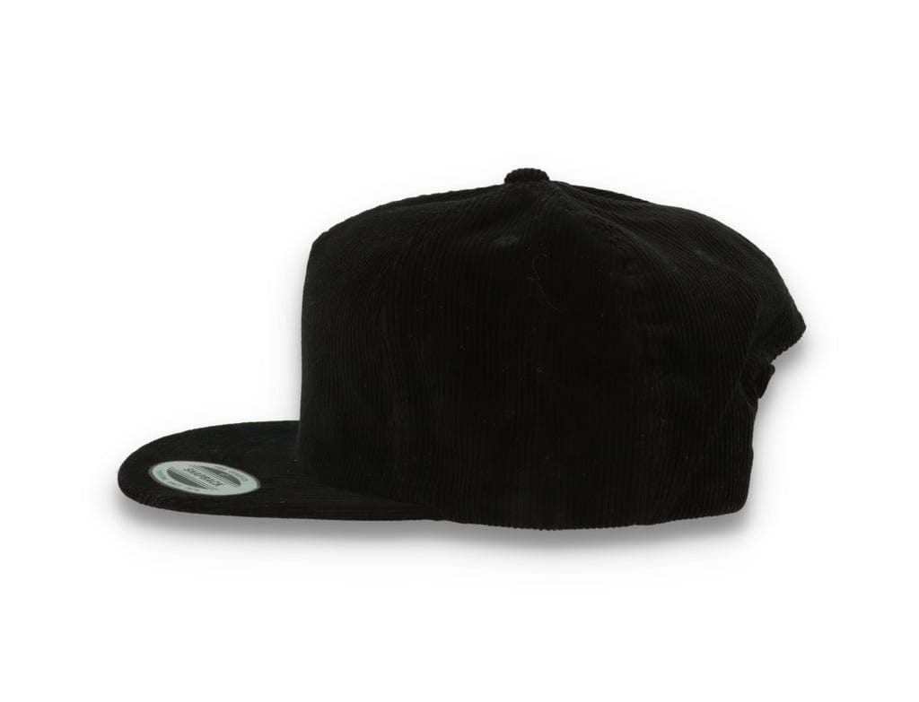 Yupoong 6508 Premium Corduroy Snapback Black - LOKK