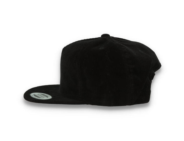 Yupoong 6508 Premium Corduroy Snapback Black - LOKK
