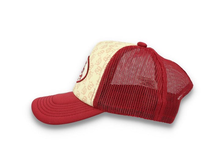 Von Dutch Trucker Cap Tampa Foam All Over Print Red/Blue - LOKK