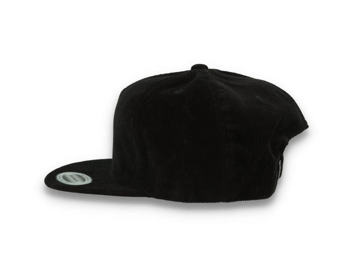 Yupoong 6508 Premium Corduroy Snapback Black - LOKK