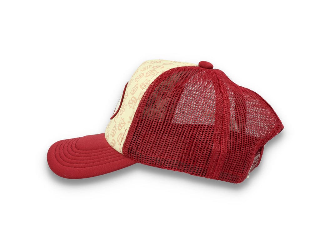 Von Dutch Trucker Cap Tampa Foam All Over Print Red/Blue - LOKK