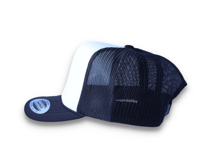 Black/White Trucker Cap Foam Curved Visor 6005FC - Yupoong - LOKK