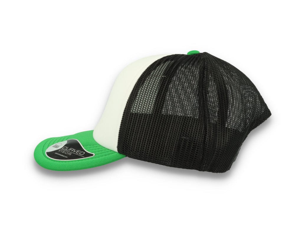 Trucker Cap White/Green/Black Atlantis Rapper Foam - LOKK