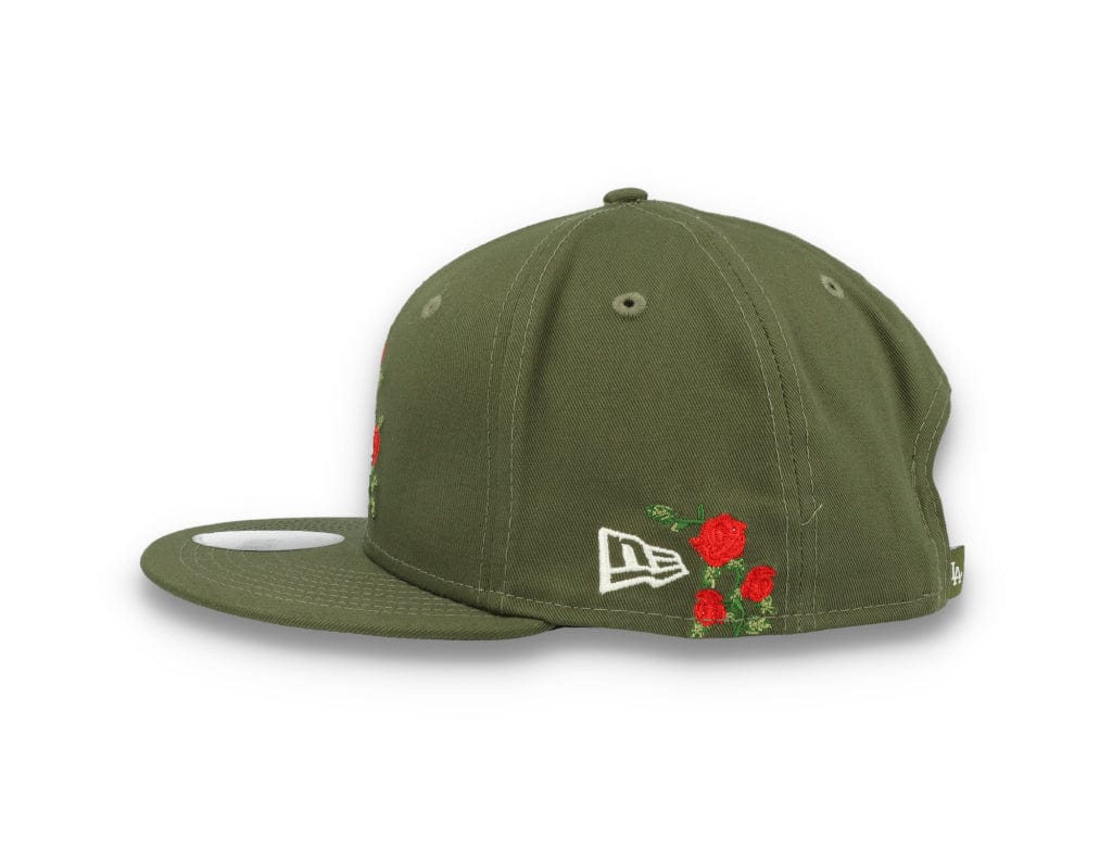 9FIFTY Flower Los Angeles Dodgers New Olive - LOKK