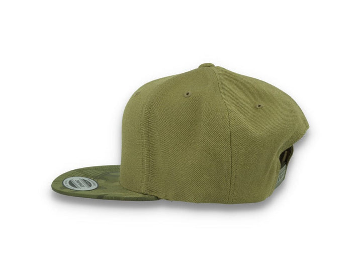 Yupoong Snapback Camo Visor 6089CV Olive Green - LOKK