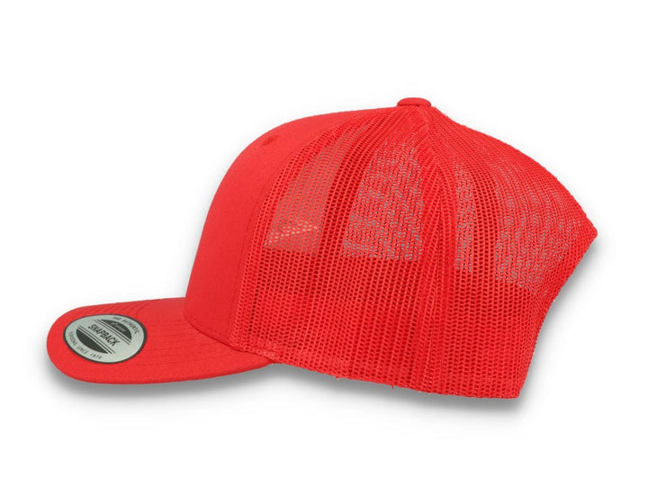 Red Trucker Cap Retro - Yupoong 6606 - LOKK