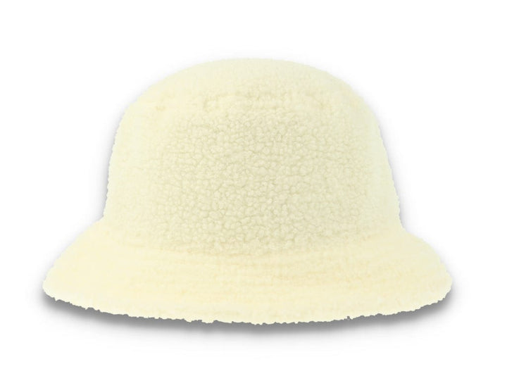 Bucket Hat Womens Borg Off-White - LOKK