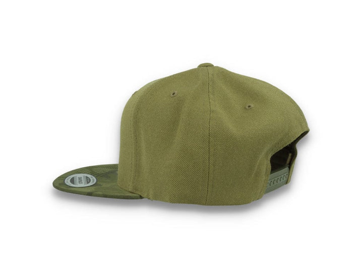 Yupoong Snapback Camo Visor 6089CV Olive Green - LOKK