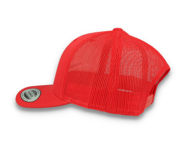 Red Trucker Cap Retro - Yupoong 6606 - LOKK