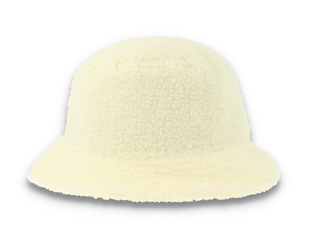 Bucket Hat Womens Borg Off-White - LOKK