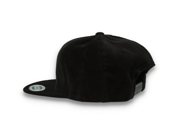 Yupoong 6508 Premium Corduroy Snapback Black - LOKK