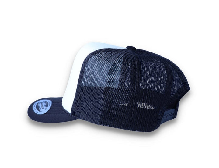 Black/White Trucker Cap Foam Curved Visor 6005FC - Yupoong - LOKK