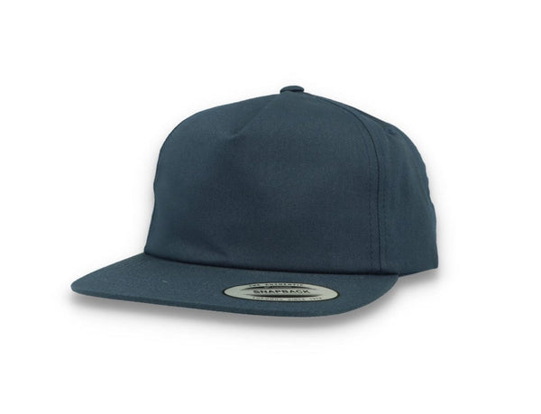 Yupoong 6502 Unstructured 5-Panel Snapback Cap Navy - LOKK