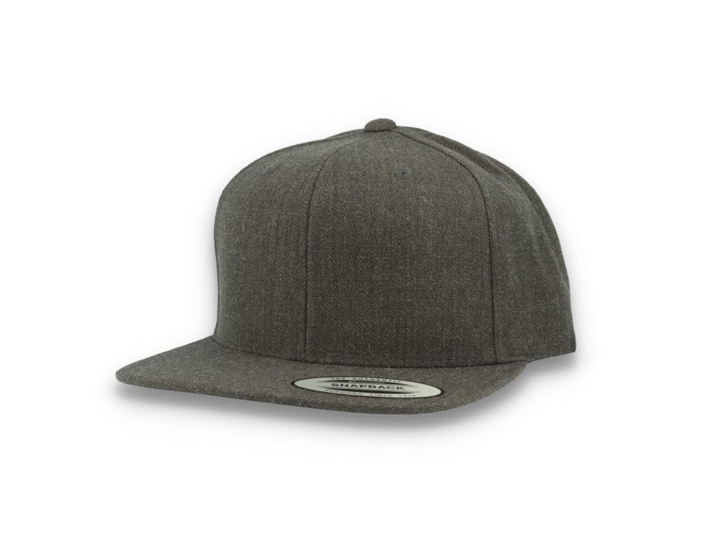 Dark Heather Grey/Dark Grey Snapback Cap - Yupoong 6089M - LOKK