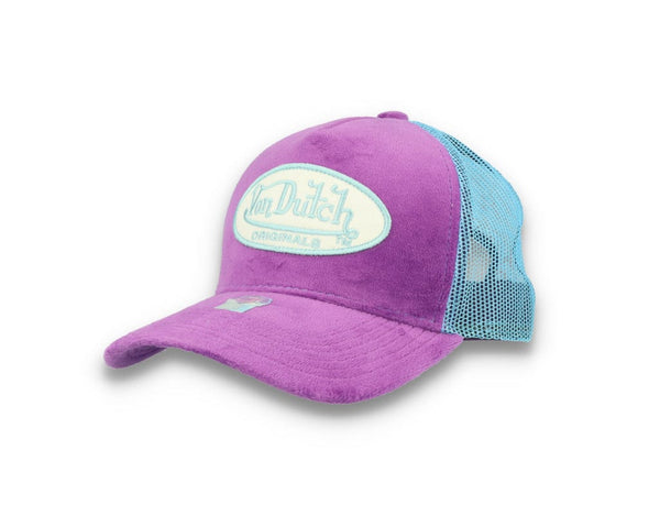 Von Dutch Trucker Cap Velvet Lilac/Blue - LOKK
