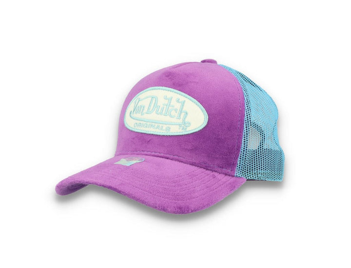 Von Dutch Trucker Cap Velvet Lilac/Blue - LOKK