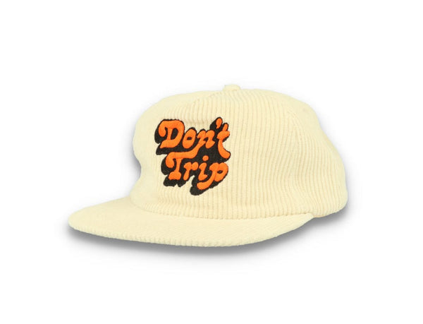 Free & Easy Don't Trip Fat Corduroy Snapback Cap Bone - LOKK