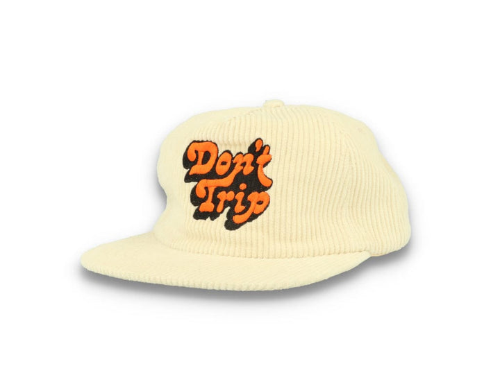 Free & Easy Don't Trip Fat Corduroy Snapback Cap Bone - LOKK