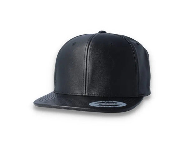 Yupoong Snapback Full Leather 6089FL Black - LOKK