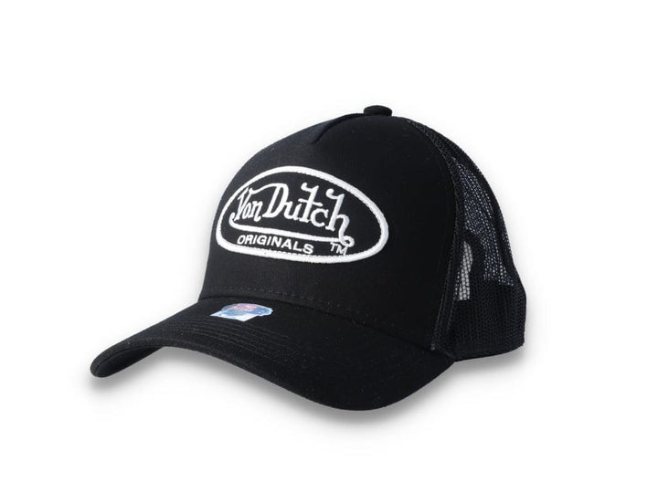 Von Dutch Trucker Cap Black/Black/White - LOKK