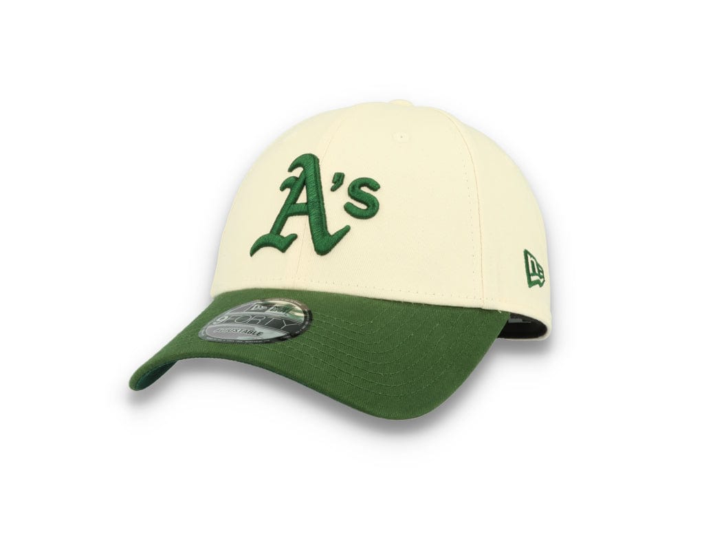 9FORTY MLB Oakland Athletics Off White/Dark Green - LOKK