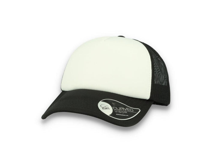 Trucker Cap Black/White Atlantis Rapper Foam - LOKK
