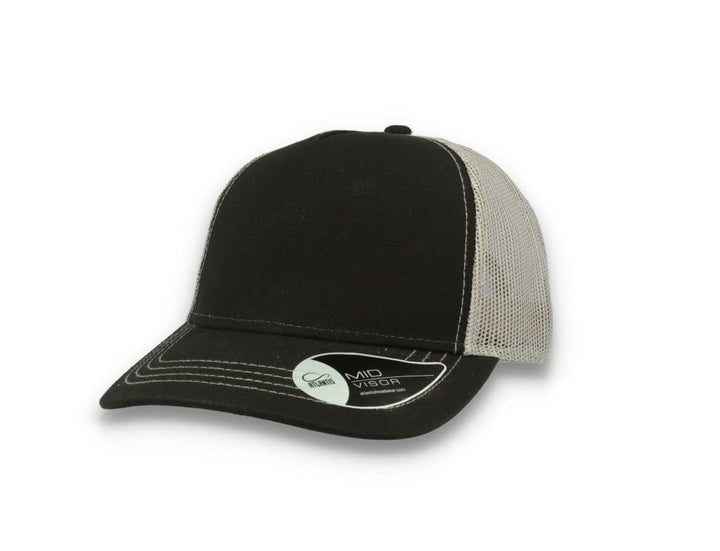 Trucker Cap Black/Grey Atlantis Rapper Canvas - LOKK