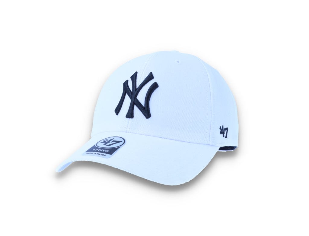 Cap New York Yankees White/Black MLB MVP Wool - LOKK