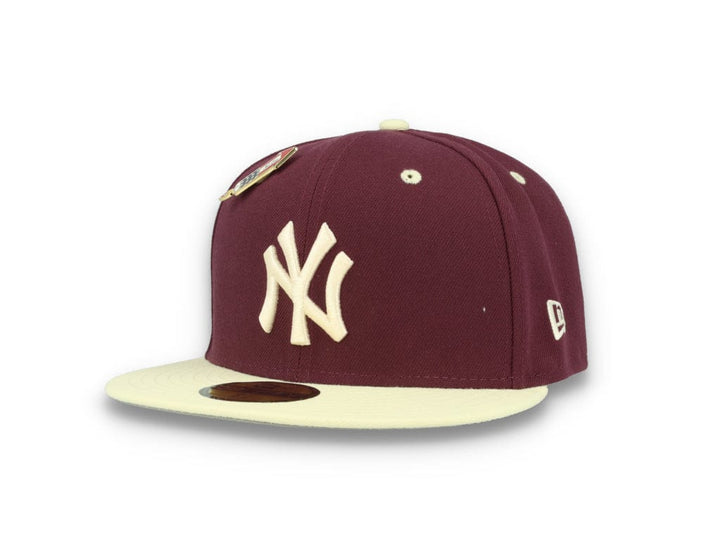 59FIFTY MLB World Series Trail Mix New York Yankees Plum/White - LOKK