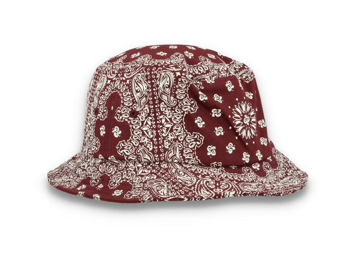 Bucket Hat Bandana Print Cherry/White 5003BP - LOKK