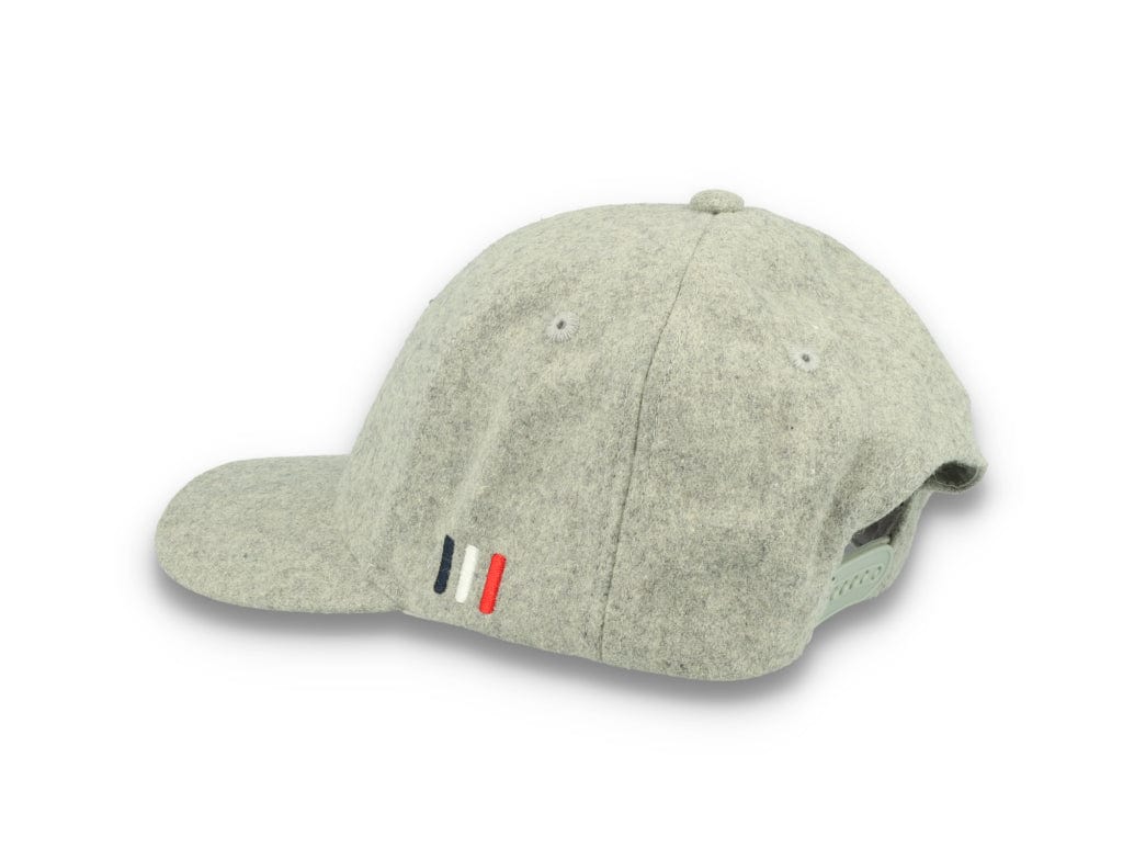 Wool II Baseball Cap Light Grey Melange/Black - LOKK