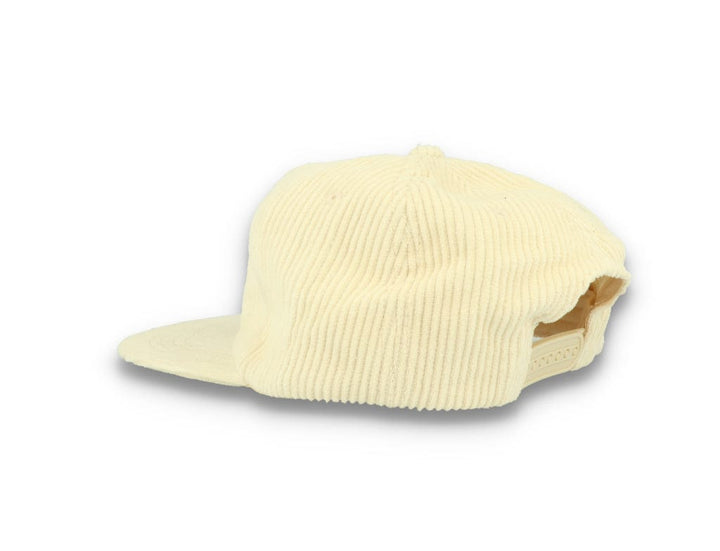 Free & Easy Don't Trip Fat Corduroy Snapback Cap Bone - LOKK
