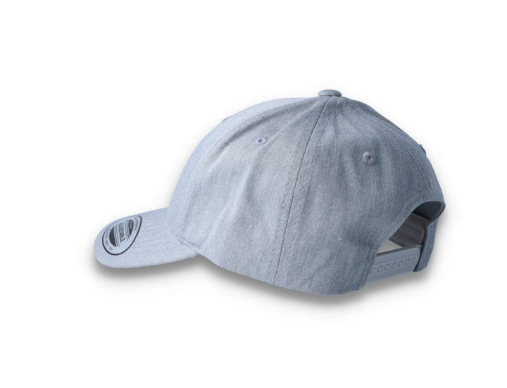 Curved Baseball Cap Snapback Heather Grey - Yupoong 7706 - LOKK