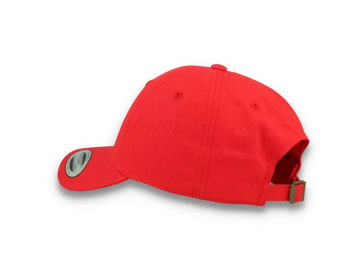 Red Dad Cap Low Profile Cotton Twill - Yupoong 6245CM - LOKK