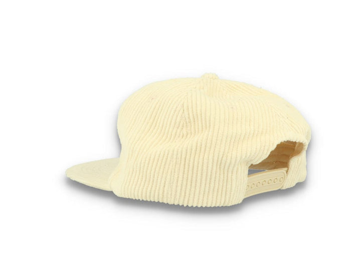 Free & Easy Don't Trip Fat Corduroy Snapback Cap Bone - LOKK