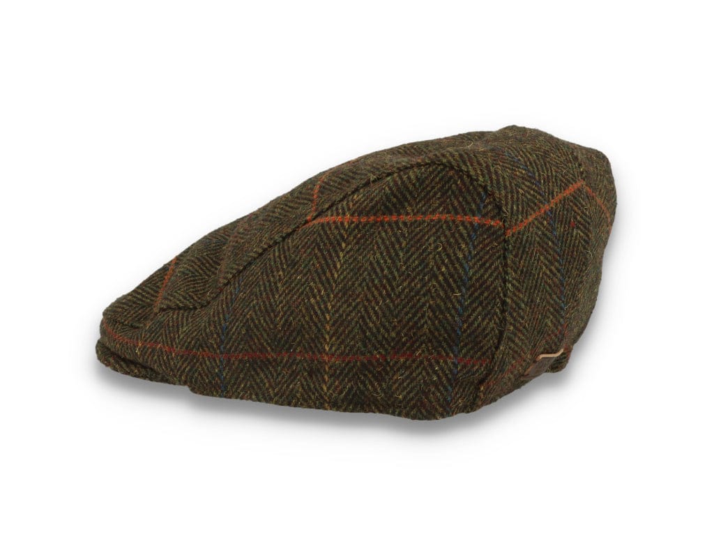 Barbour Cheviot Flat Cap Olive Herringbone - LOKK