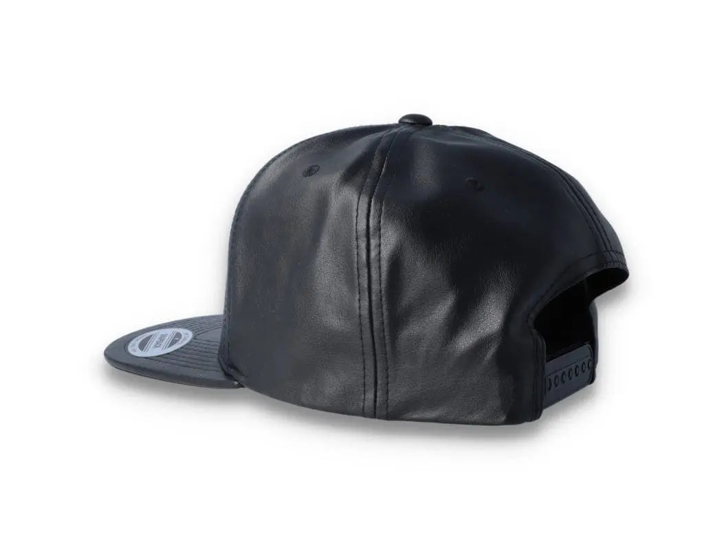 Yupoong Snapback Full Leather 6089FL Black - LOKK