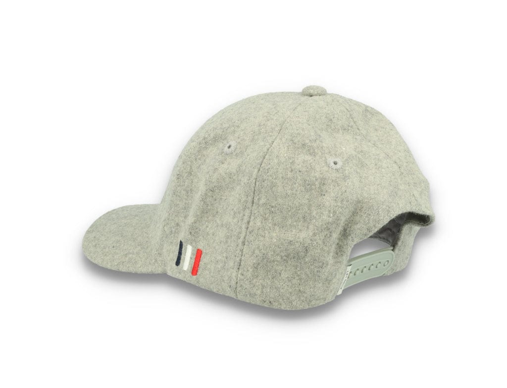 Wool II Baseball Cap Light Grey Melange/Black - LOKK