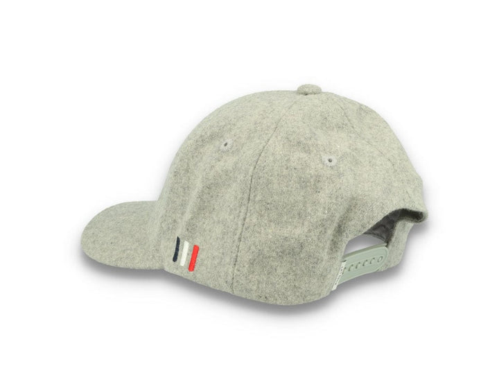 Wool II Baseball Cap Light Grey Melange/Black - LOKK
