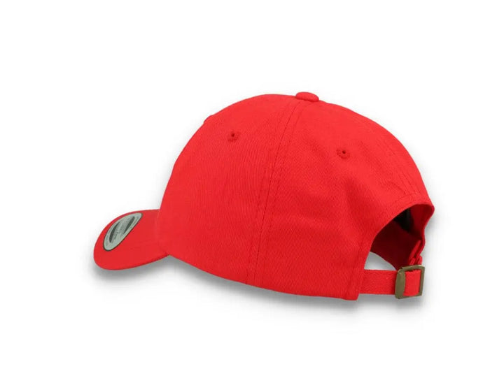 Red Dad Cap Low Profile Cotton Twill - Yupoong 6245CM - LOKK