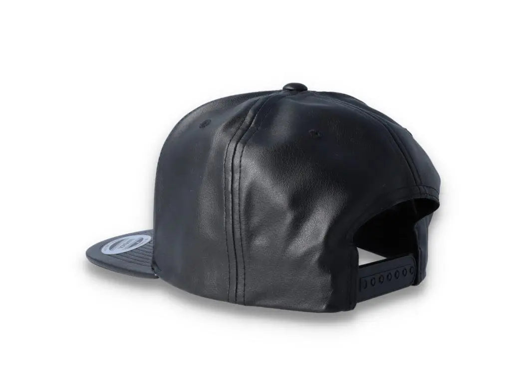 Yupoong Snapback Full Leather 6089FL Black - LOKK