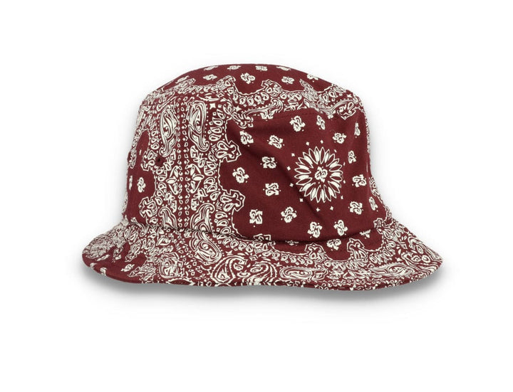 Bucket Hat Bandana Print Cherry/White 5003BP - LOKK