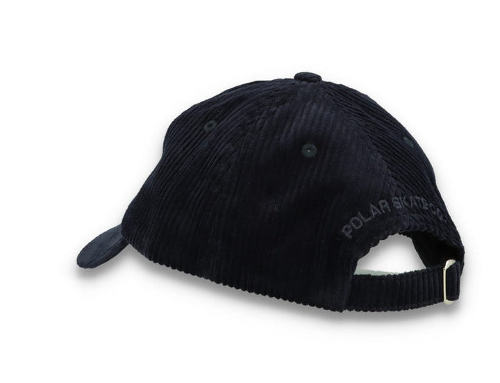 Polar Cord Stroke Logo Cap Navy - LOKK
