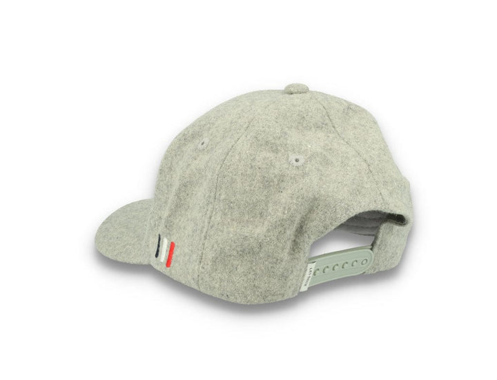 Wool II Baseball Cap Light Grey Melange/Black - LOKK
